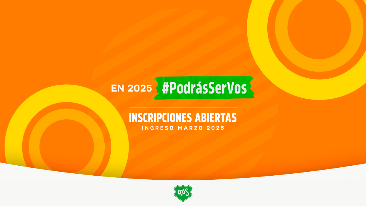 En 2025: Podrás ser vos. Inscripciones abiertas INGRESO 2025. Más información en www.dvs.edu.ar